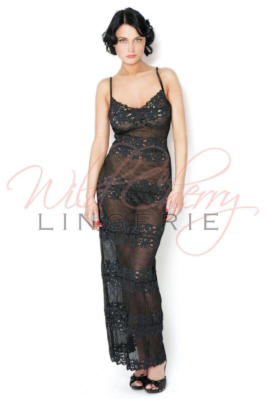 Daniella Black Collection Long Chemise VIPA Lingerie, Sleepwear & Robes, VIPA Lingerie - Wild Cherry Lingerie