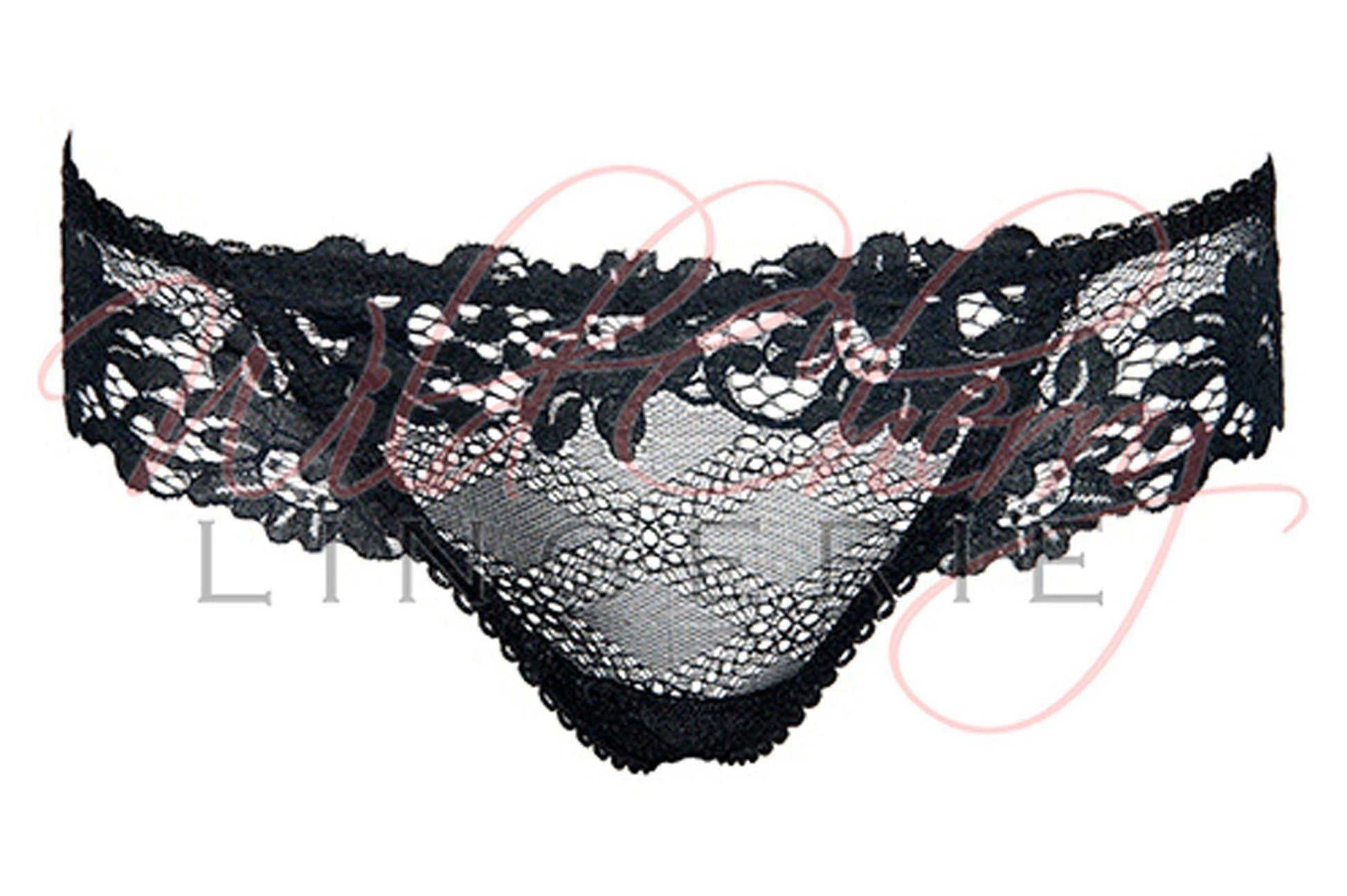 Daniella Black Collection Thong Panties VIPA Lingerie, Panties, VIPA Lingerie - Wild Cherry Lingerie