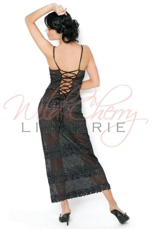 Daniella Black Collection Long Chemise VIPA Lingerie, Sleepwear & Robes, VIPA Lingerie - Wild Cherry Lingerie