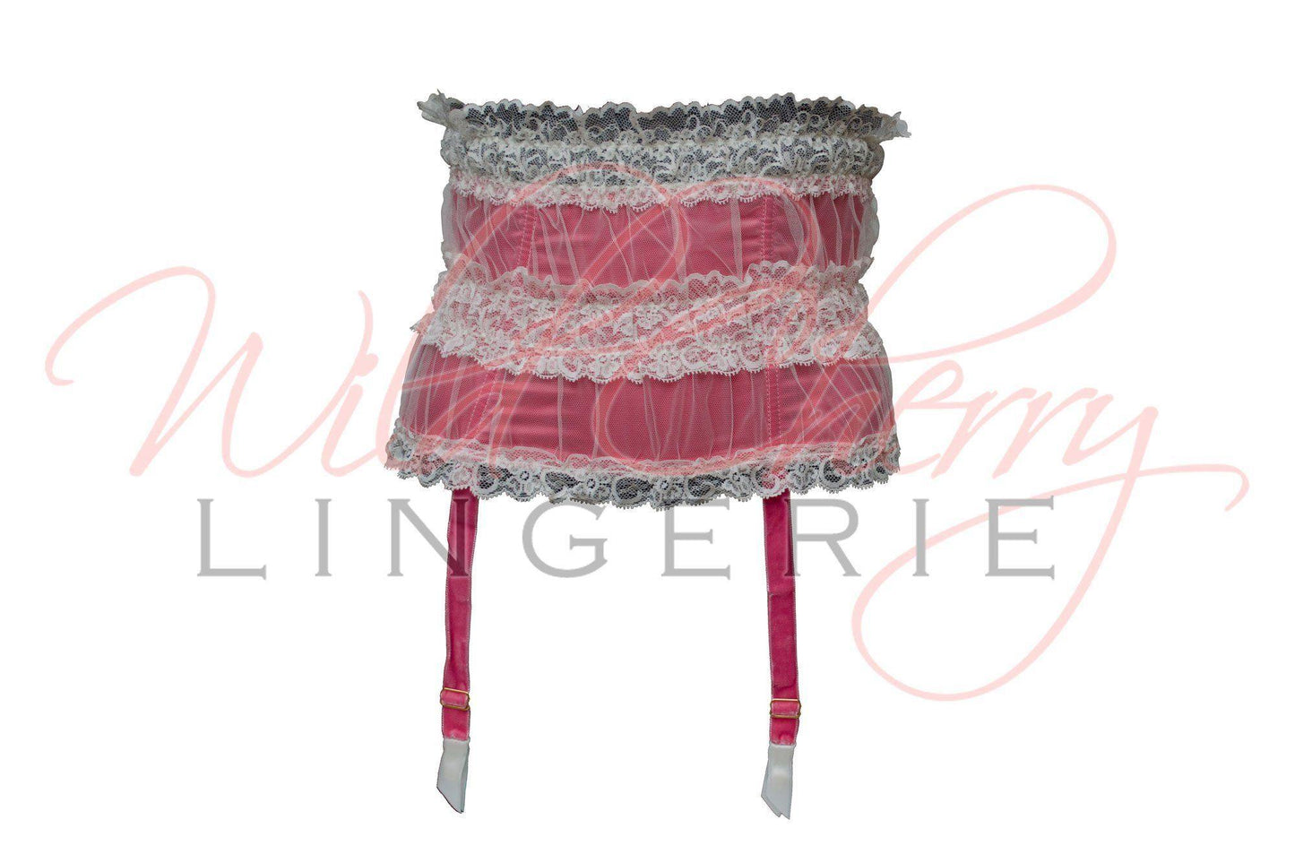 Andrea White Collection Suspender Belt VIPA Lingerie, Suspender Belts & Garter Leg, VIPA Lingerie - Wild Cherry Lingerie