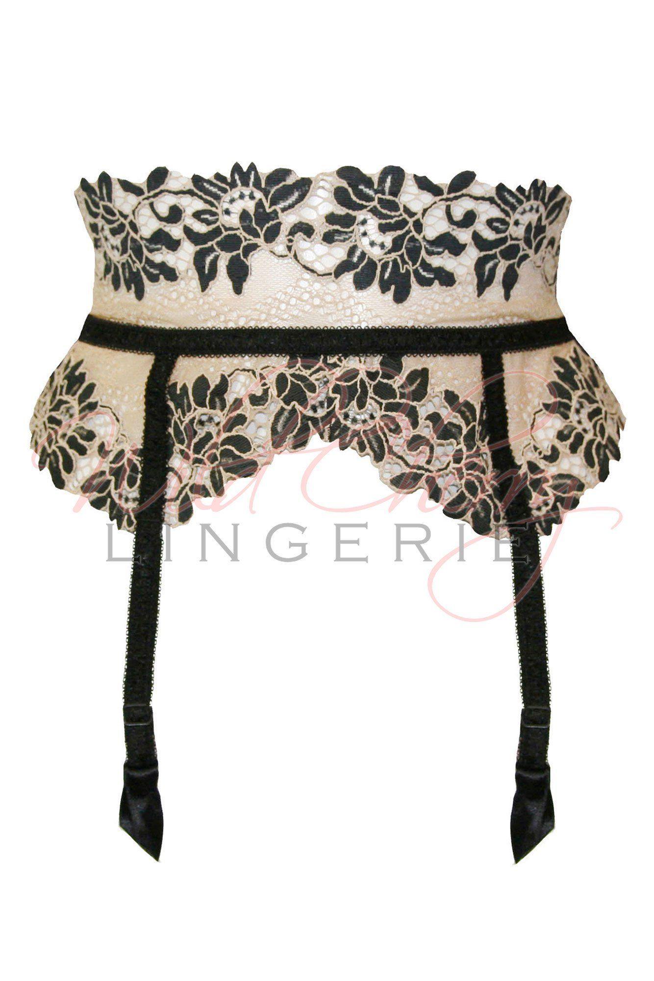 Daniella Beige Collection Suspender Belt VIPA Lingerie, Suspender Belts & Garter Leg, VIPA Lingerie - Wild Cherry Lingerie