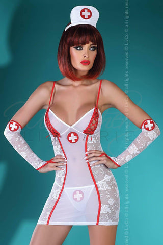 Pure White Nurse Costume Le Frivole Lingerie