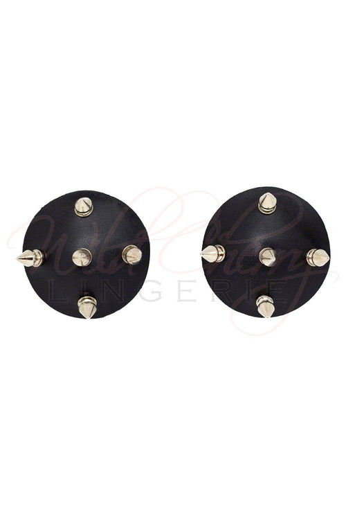 Studded Leather Nipple Covers