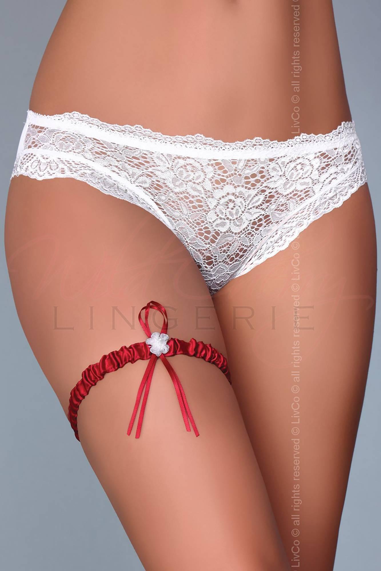 Simple Ribbon Garter Livia Lingerie, Suspender Belts & Garter Leg, Livia Lingerie - Wild Cherry Lingerie