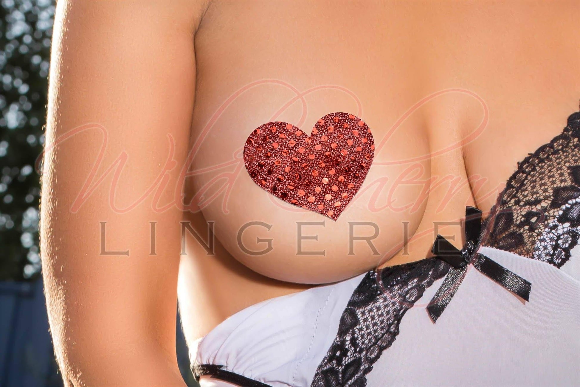 Heart Shaped Nipple Covers, Accessories, Wild Cherry Lingerie - Wild Cherry Lingerie