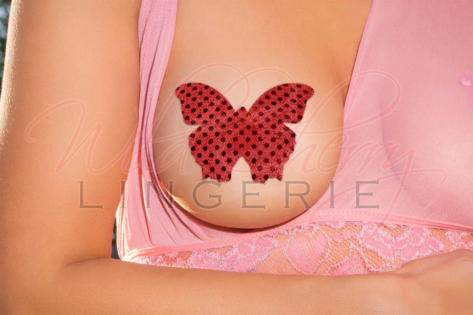 Butterfly Nipple Covers, Accessories, Wild Cherry Lingerie - Wild Cherry Lingerie